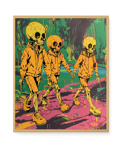 Skeleton Kids Canvas Print