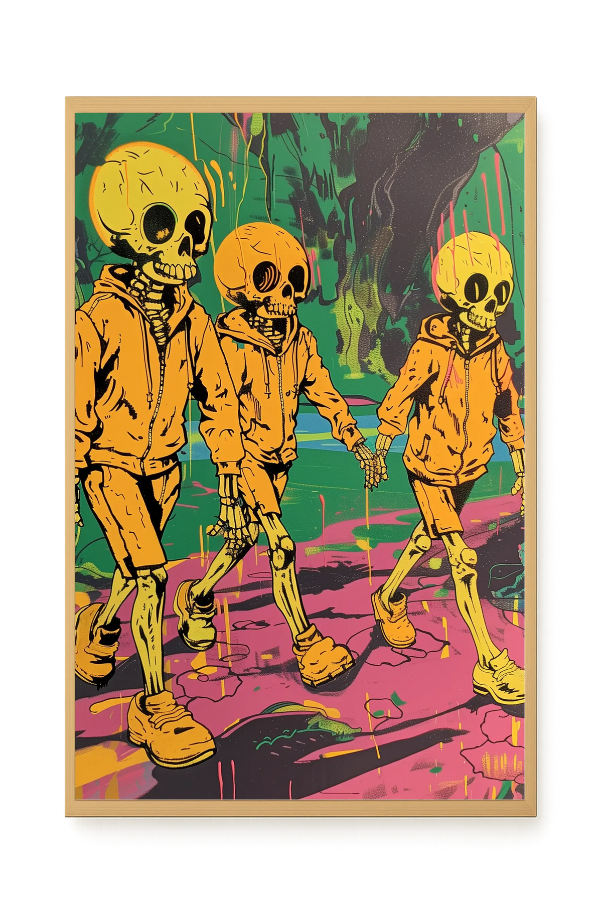 Skeleton Kids Canvas Print