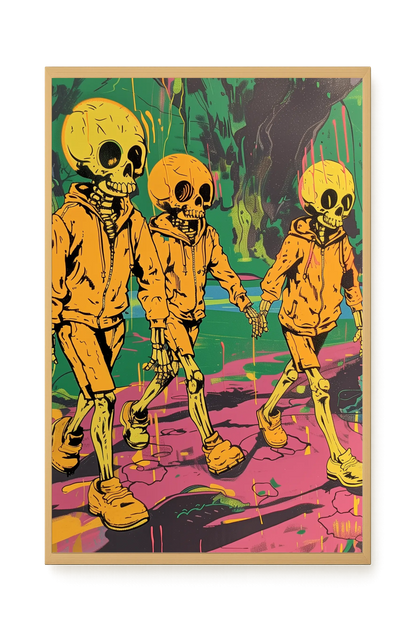 Skeleton Kids Canvas Print