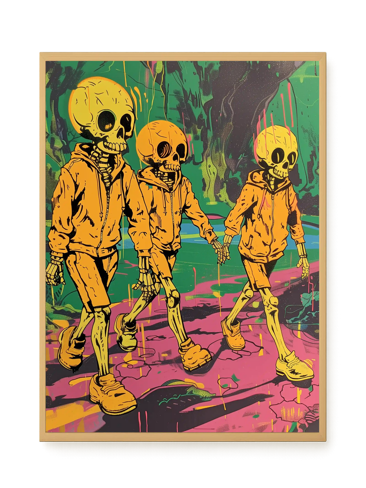Skeleton Kids Canvas Print