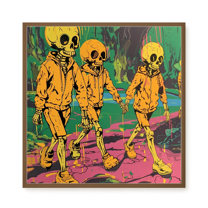 Skeleton Kids Canvas Print