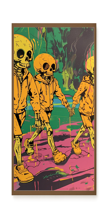 Skeleton Kids Canvas Print