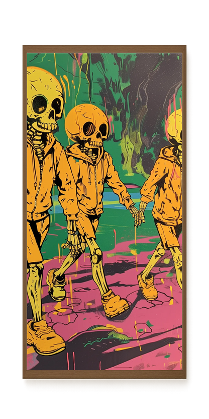 Skeleton Kids Canvas Print