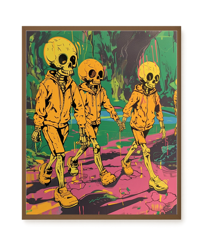 Skeleton Kids Canvas Print