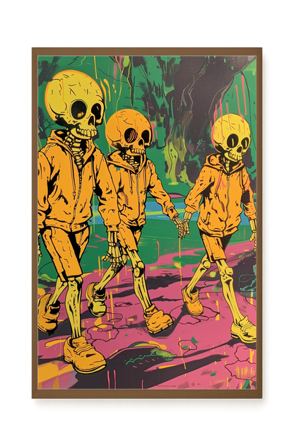 Skeleton Kids Canvas Print