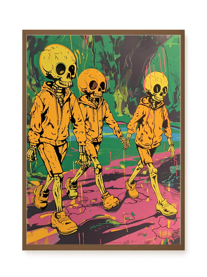 Skeleton Kids Canvas Print