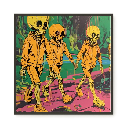 Skeleton Kids Canvas Print