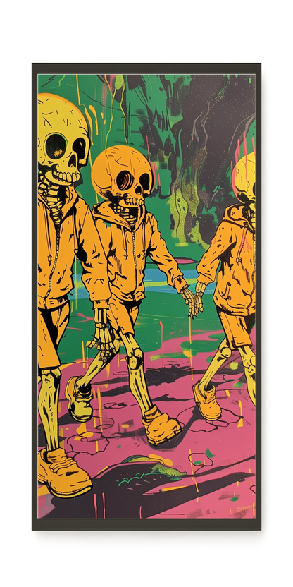 Skeleton Kids Canvas Print