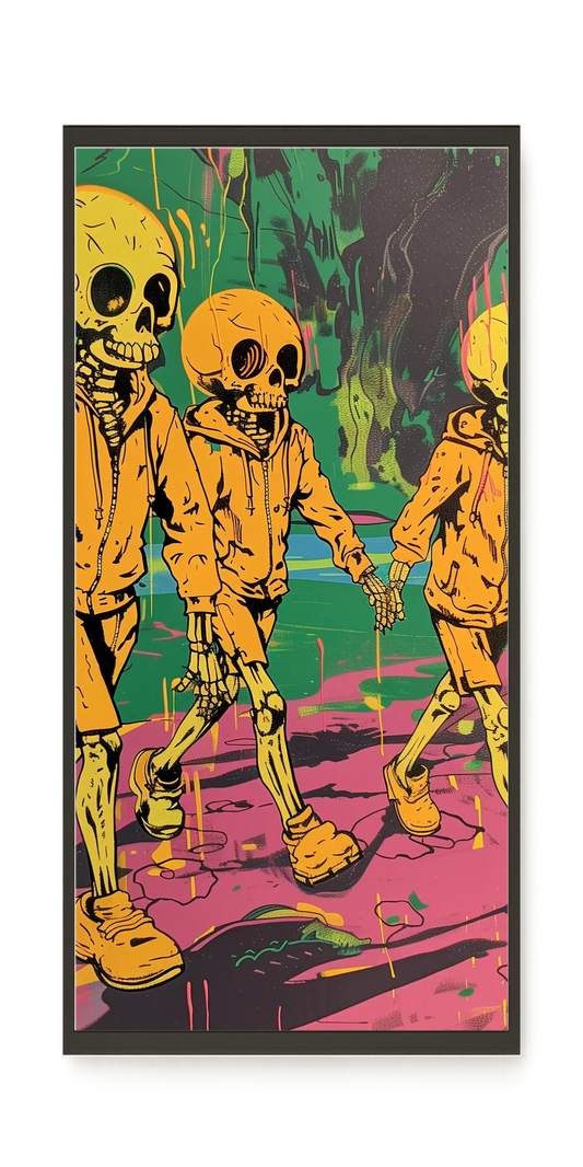 Skeleton Kids Canvas Print