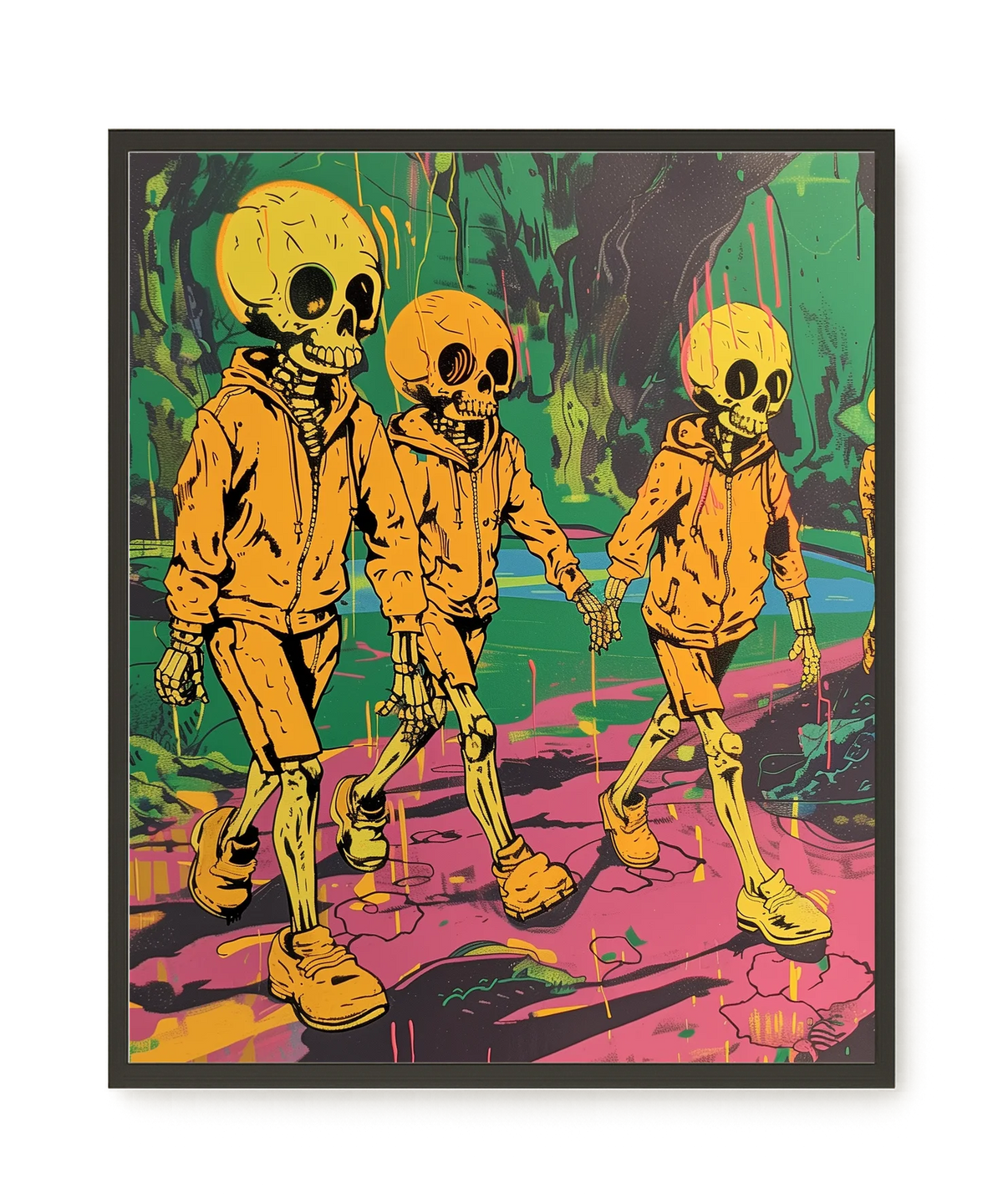 Skeleton Kids Canvas Print