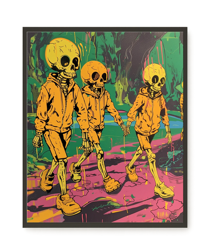 Skeleton Kids Canvas Print