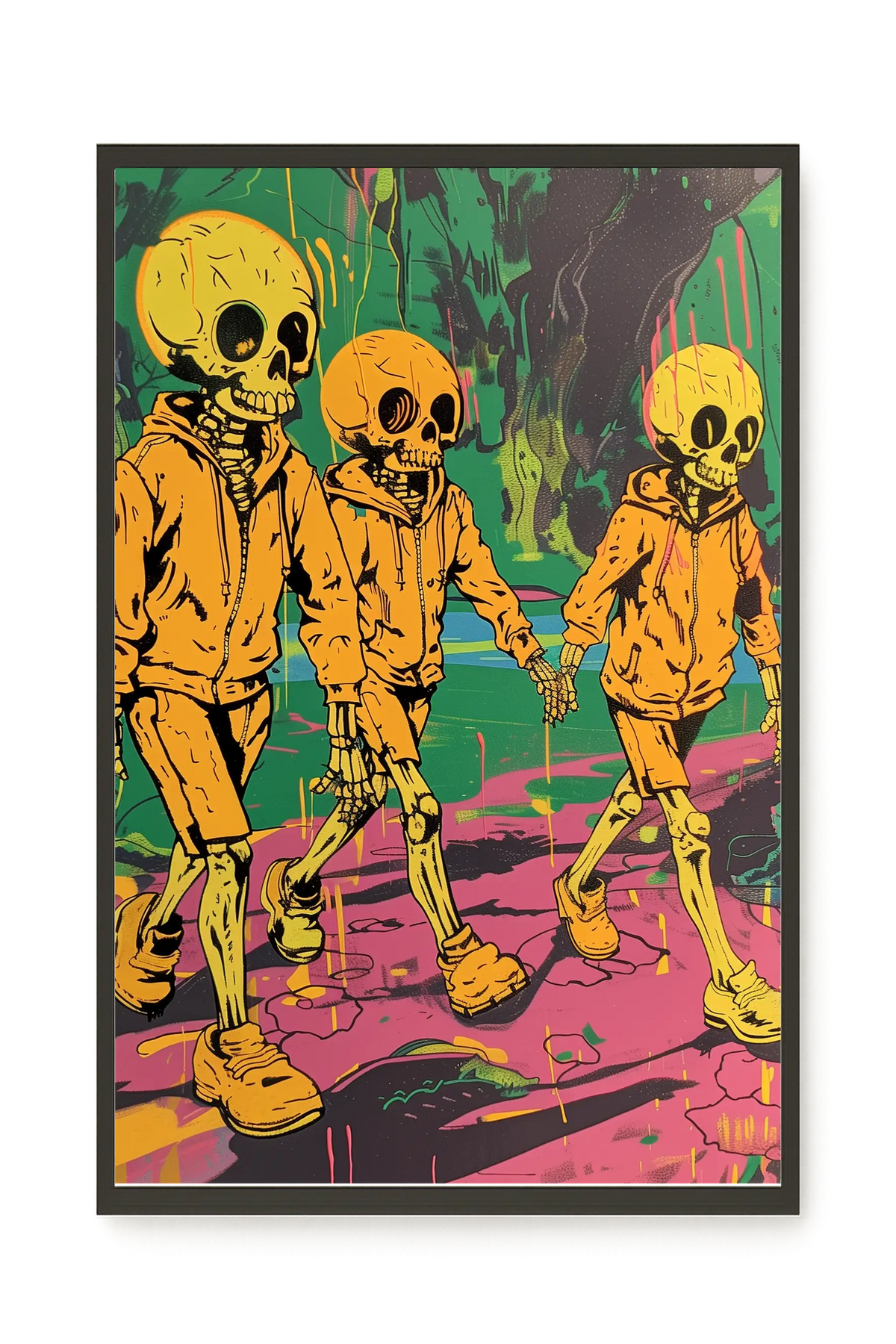 Skeleton Kids Canvas Print