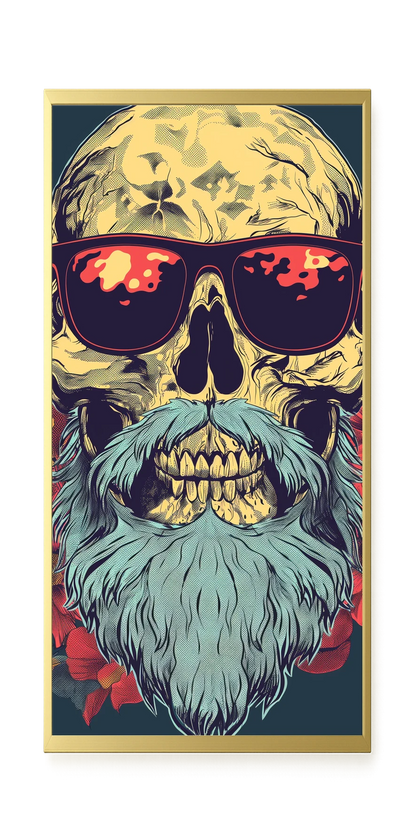 Floral Skull Canvas Wall Art