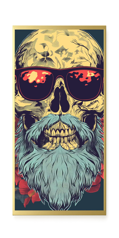 Floral Skull Canvas Wall Art