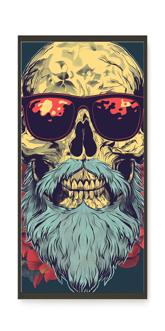 Floral Skull Canvas Wall Art