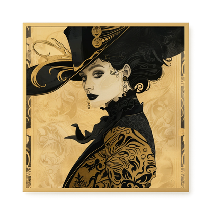 Raven Face Canvas Print