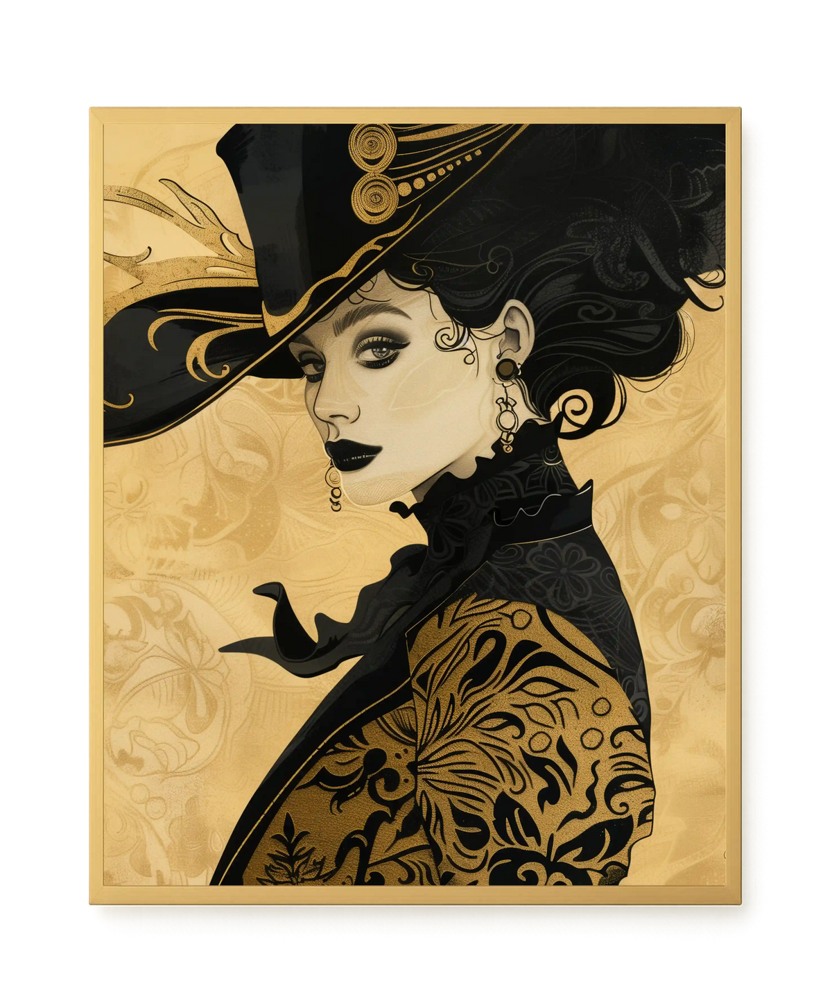 Raven Face Canvas Print