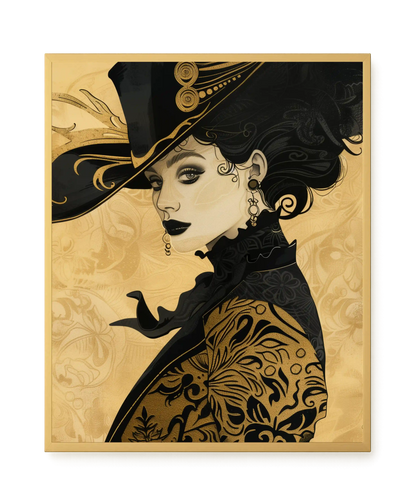 Raven Face Canvas Print
