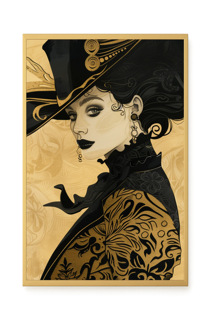 Raven Face Canvas Print