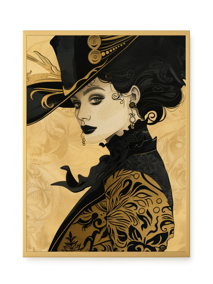Raven Face Canvas Print