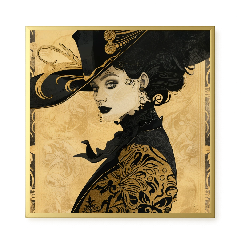 Raven Face Canvas Print