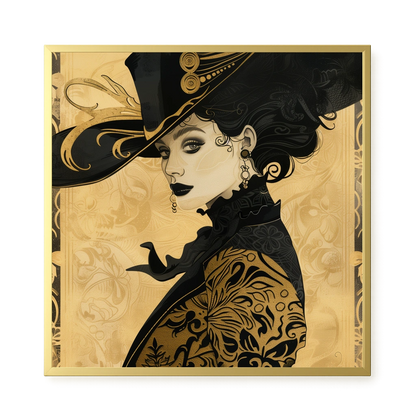 Raven Face Canvas Print