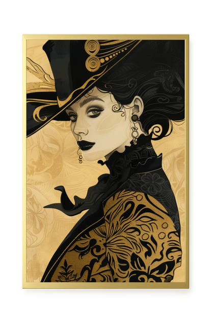Raven Face Canvas Print