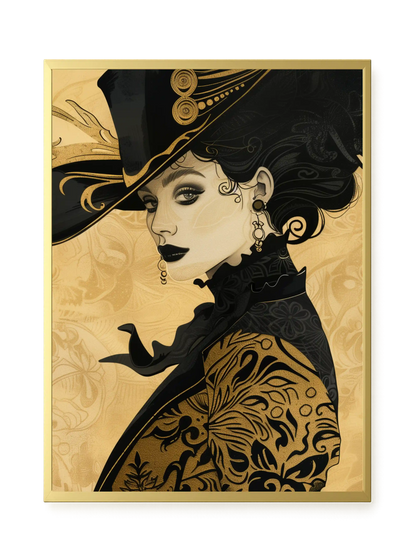 Raven Face Canvas Print