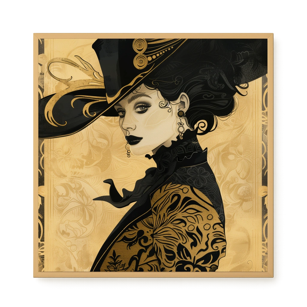 Raven Face Canvas Print