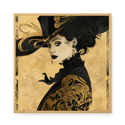 Raven Face Canvas Print