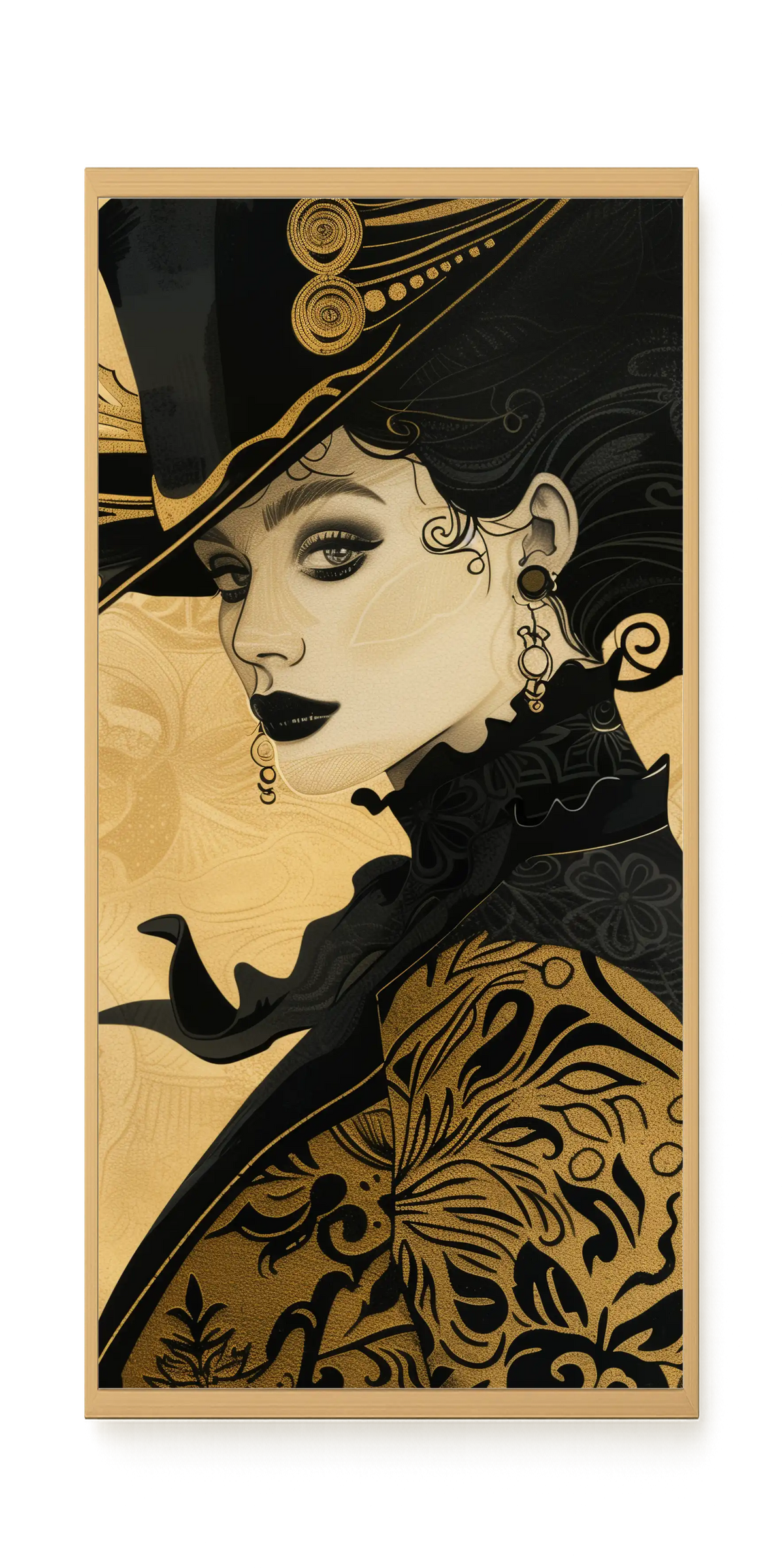 Raven Face Canvas Print