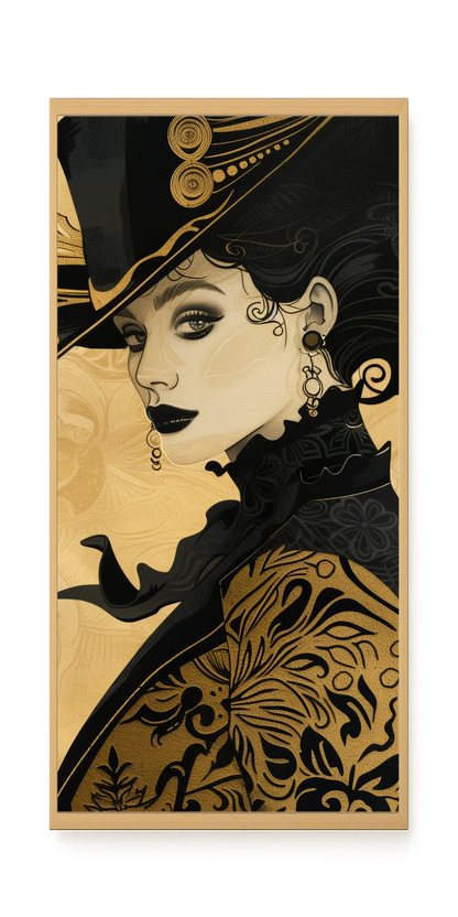 Raven Face Canvas Print