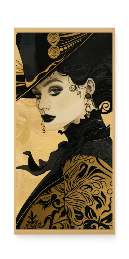 Raven Face Canvas Print