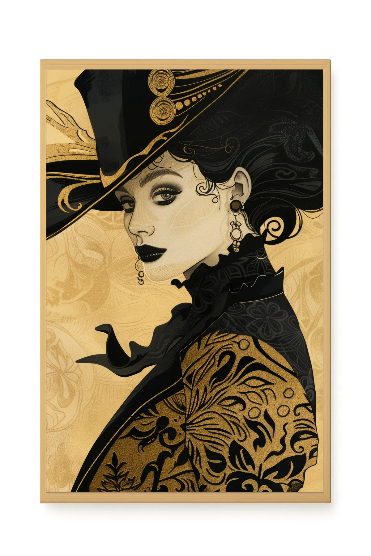 Raven Face Canvas Print