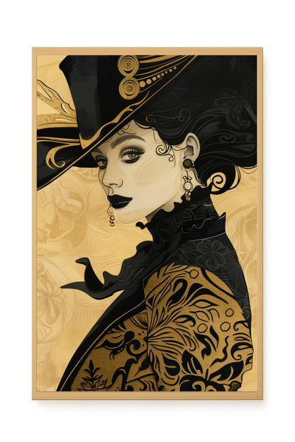 Raven Face Canvas Print
