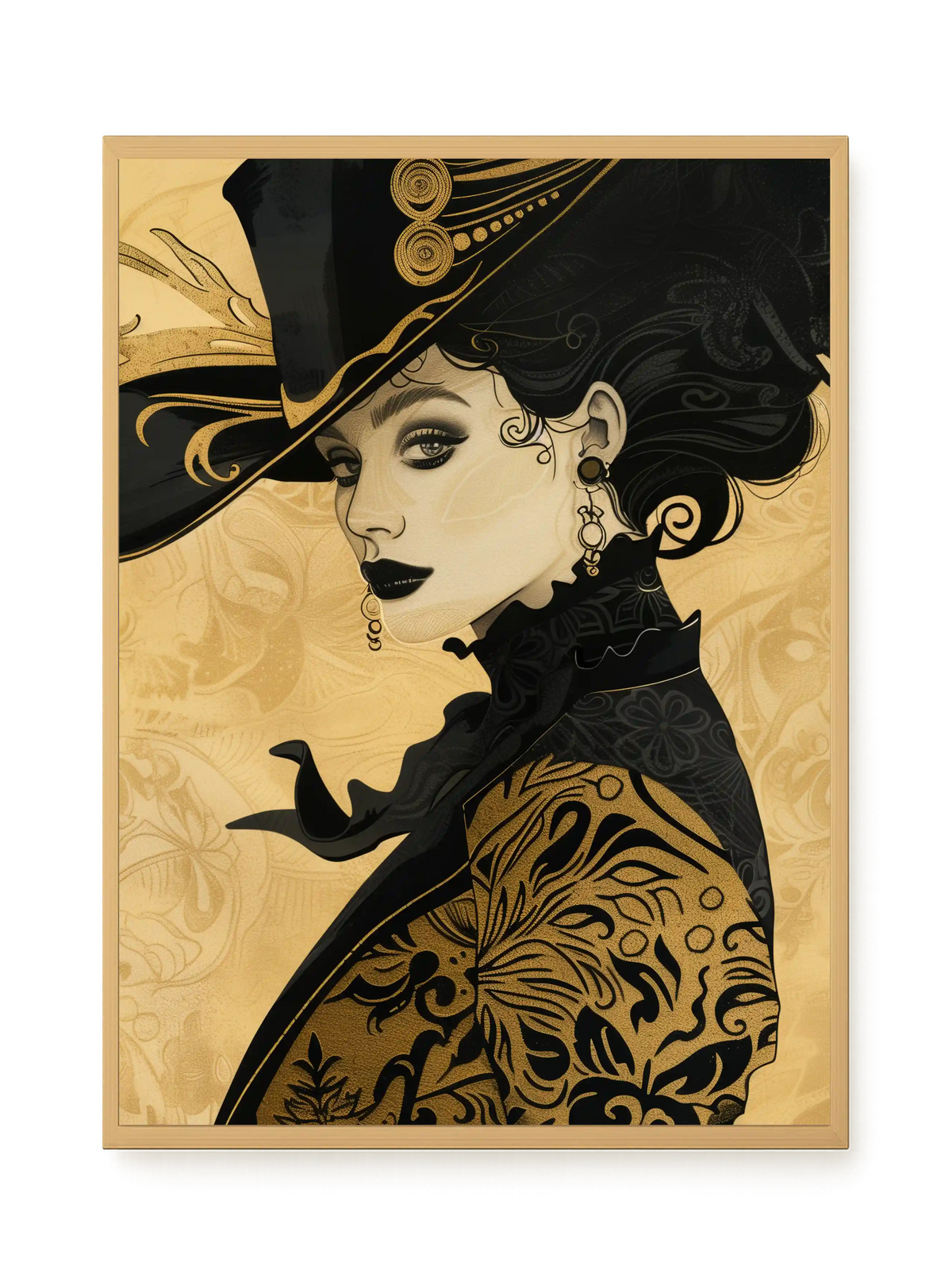 Raven Face Canvas Print