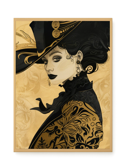 Raven Face Canvas Print