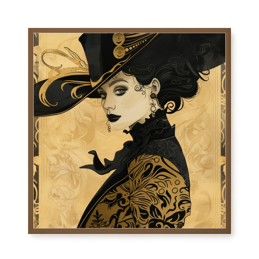 Raven Face Canvas Print