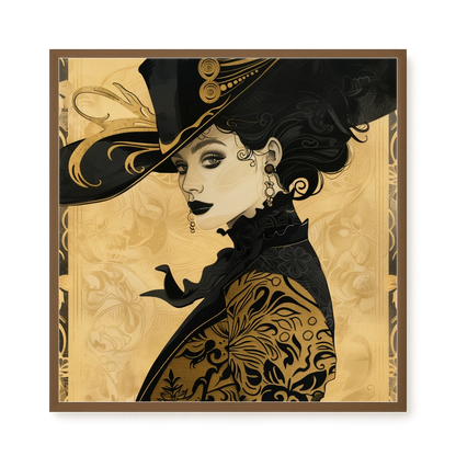 Raven Face Canvas Print