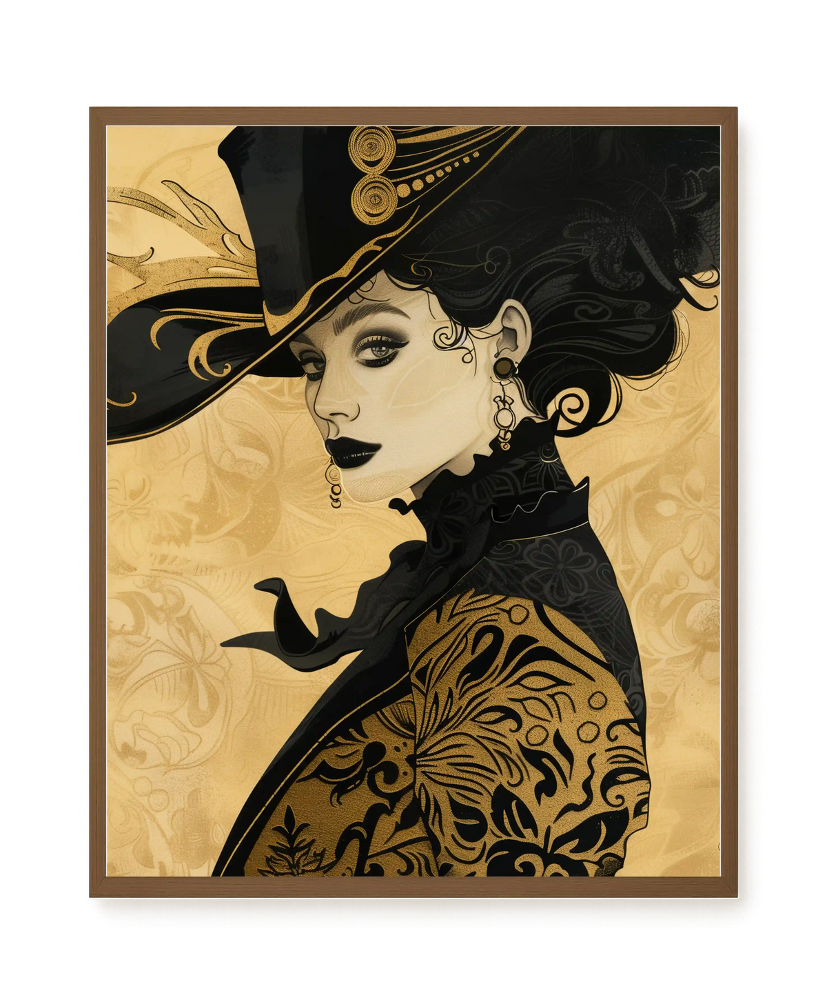 Raven Face Canvas Print