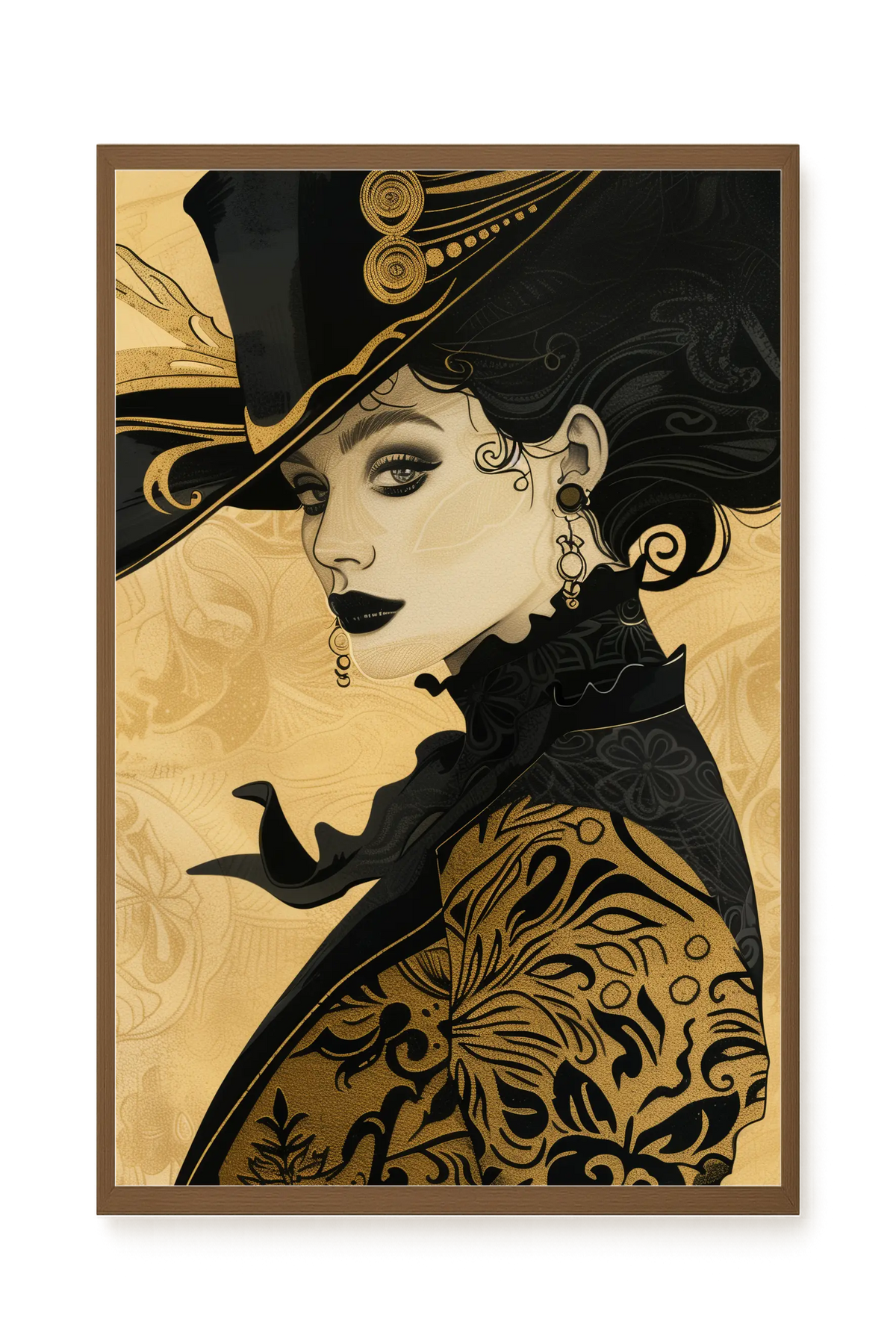 Raven Face Canvas Print