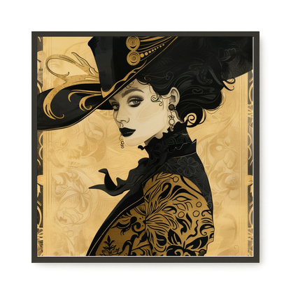 Raven Face Canvas Print