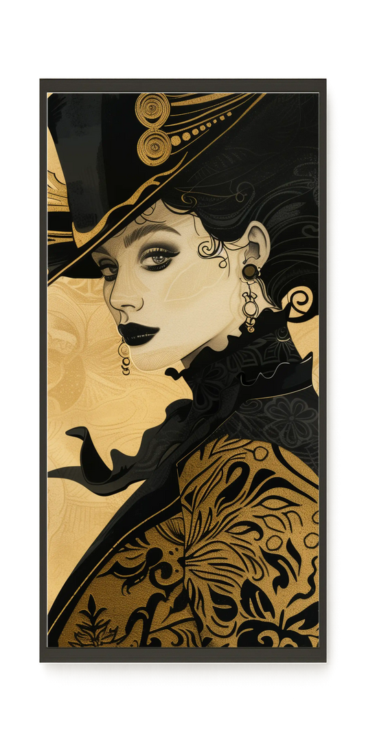 Raven Face Canvas Print