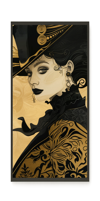 Raven Face Canvas Print