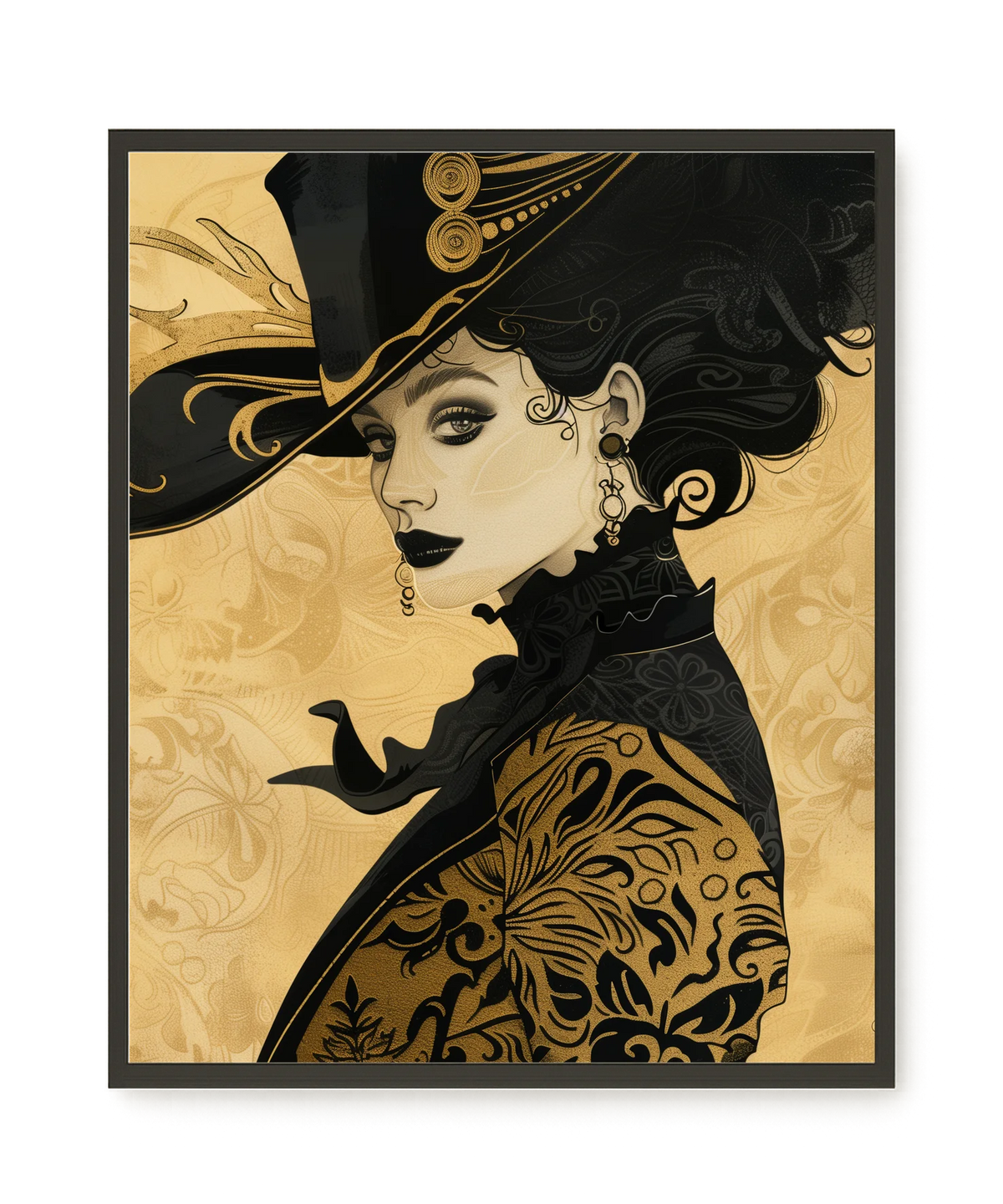 Raven Face Canvas Print