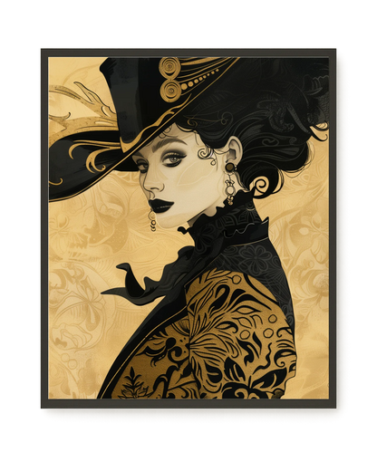 Raven Face Canvas Print