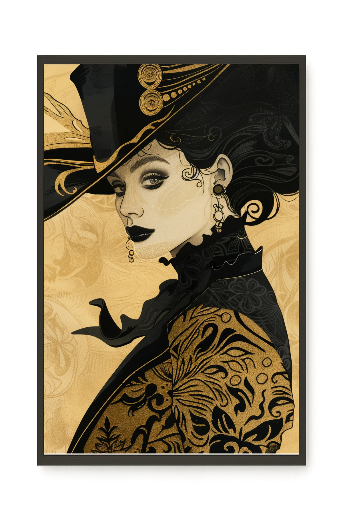 Raven Face Canvas Print