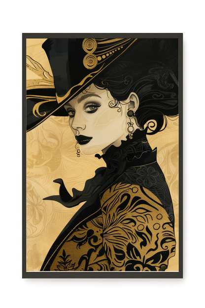 Raven Face Canvas Print