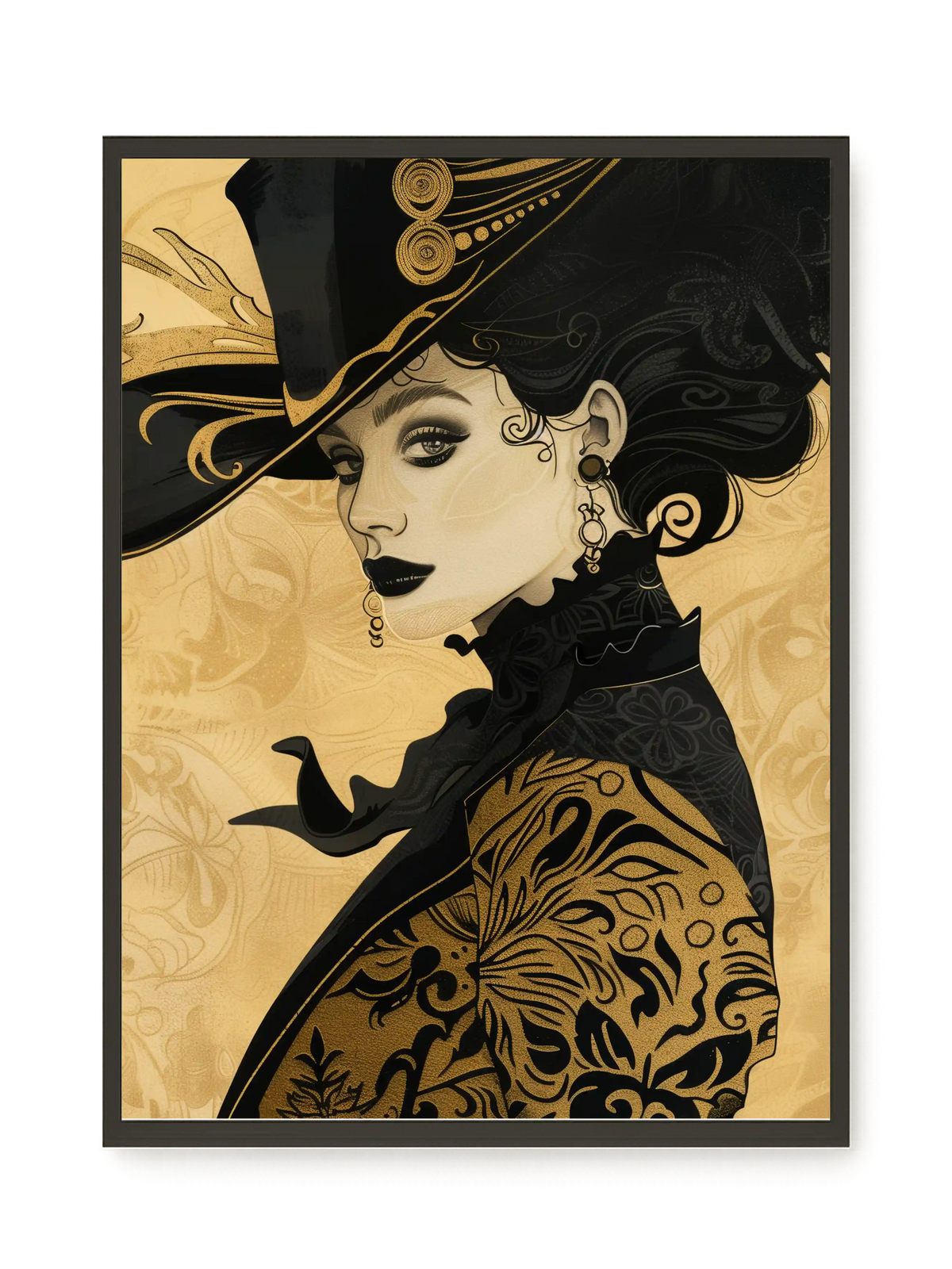 Raven Face Canvas Print