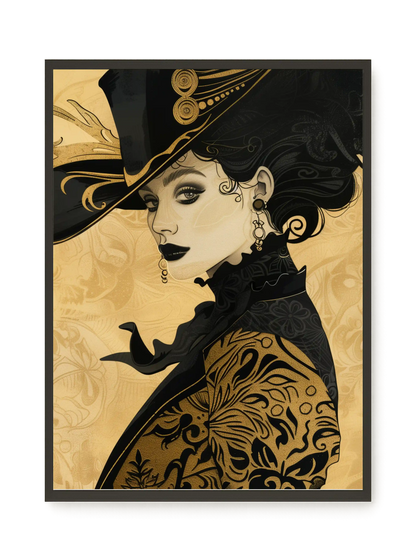 Raven Face Canvas Print